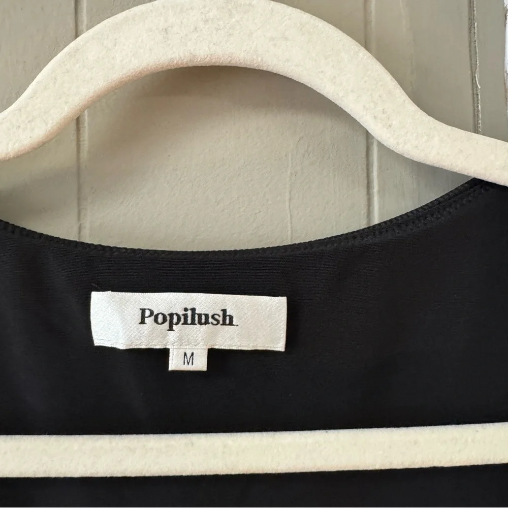 Popilush Elegant Black Wide Leg Jumpsuit - Picture 7 of 15